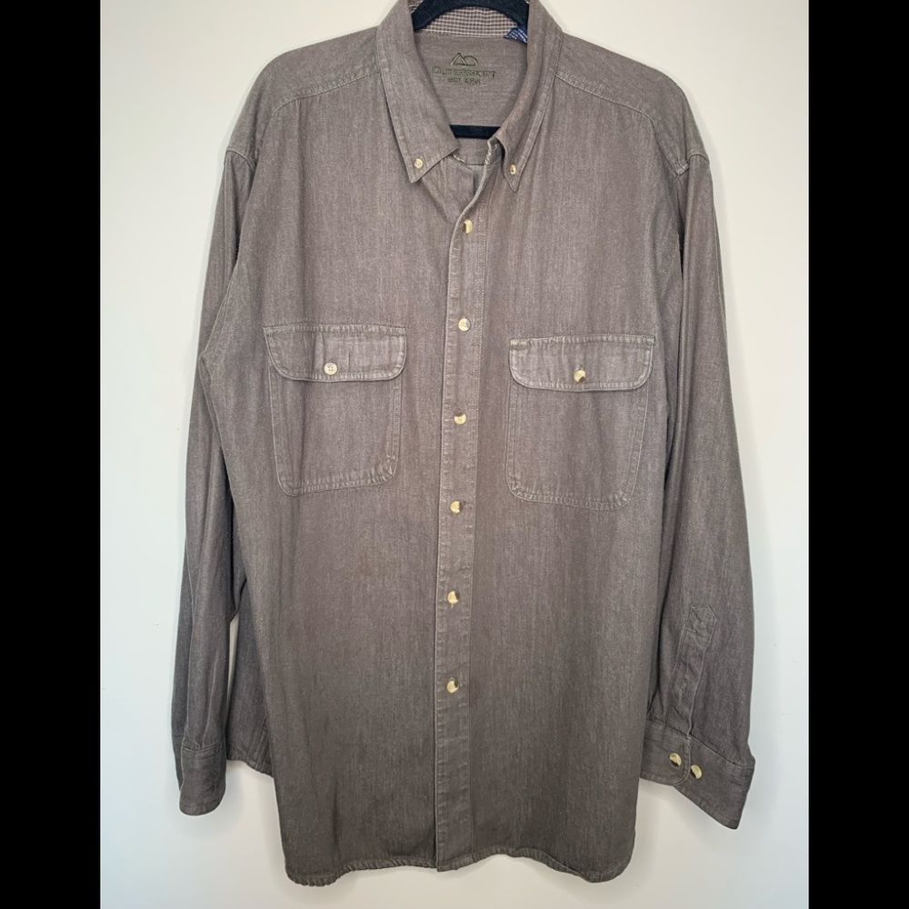 XXL Mens casual button down shirt. Outersport Brand